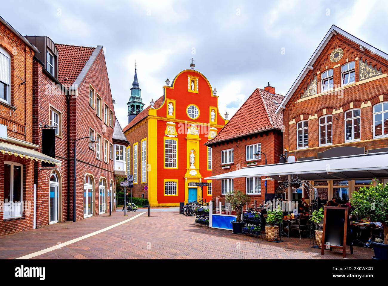 Rathaus von Meppen, Niedersachsen, Deutschland Stockfoto