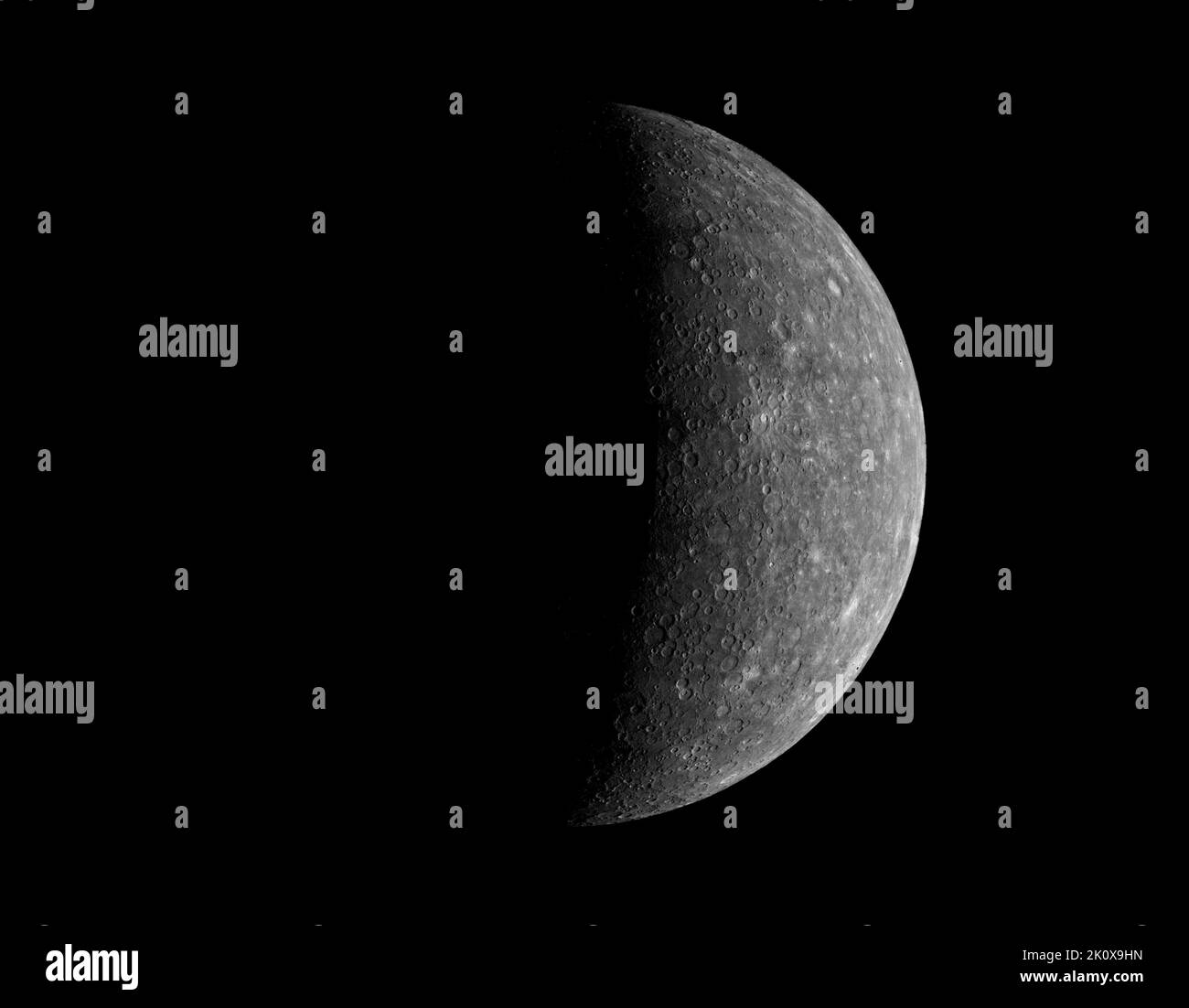 Planet Mercury. Elemente dieses Bildes, die von der NASA eingerichtet wurden Stockfoto