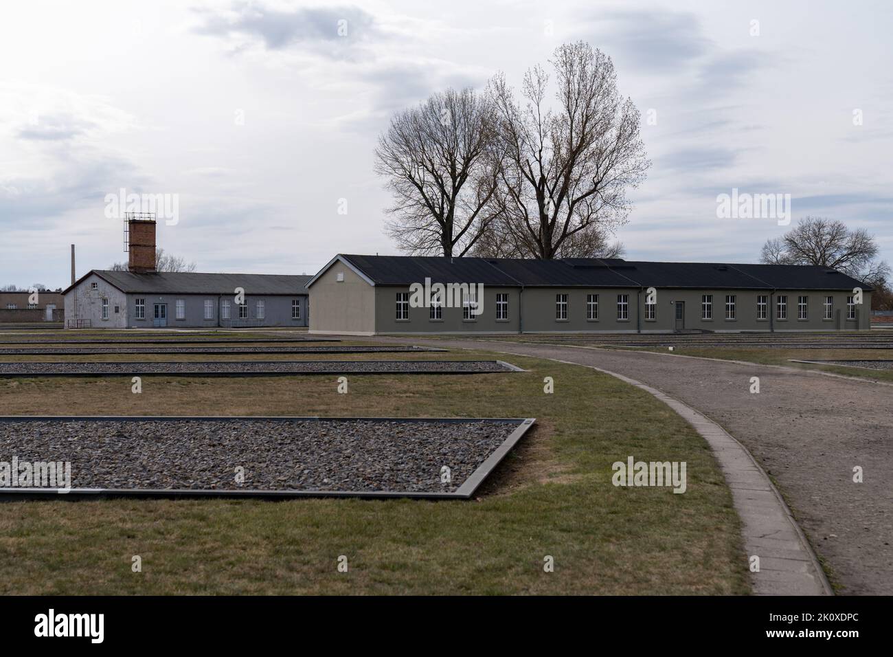 Gedenkstätte und Konzentrationslager Sachsenhausen in Oranienburg Stockfoto