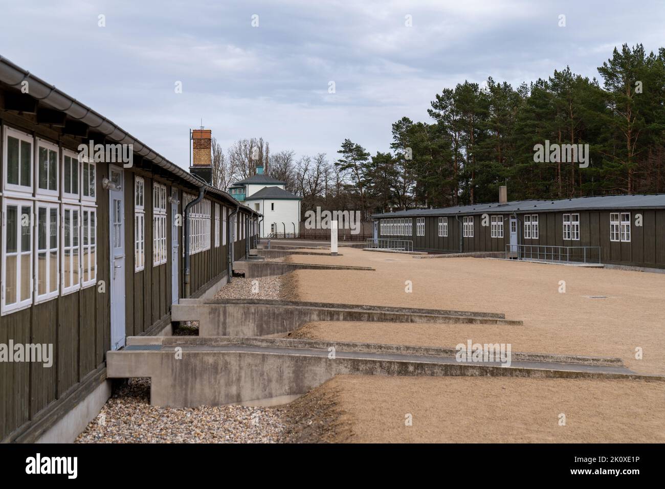 Gedenkstätte und Konzentrationslager Sachsenhausen in Oranienburg Stockfoto