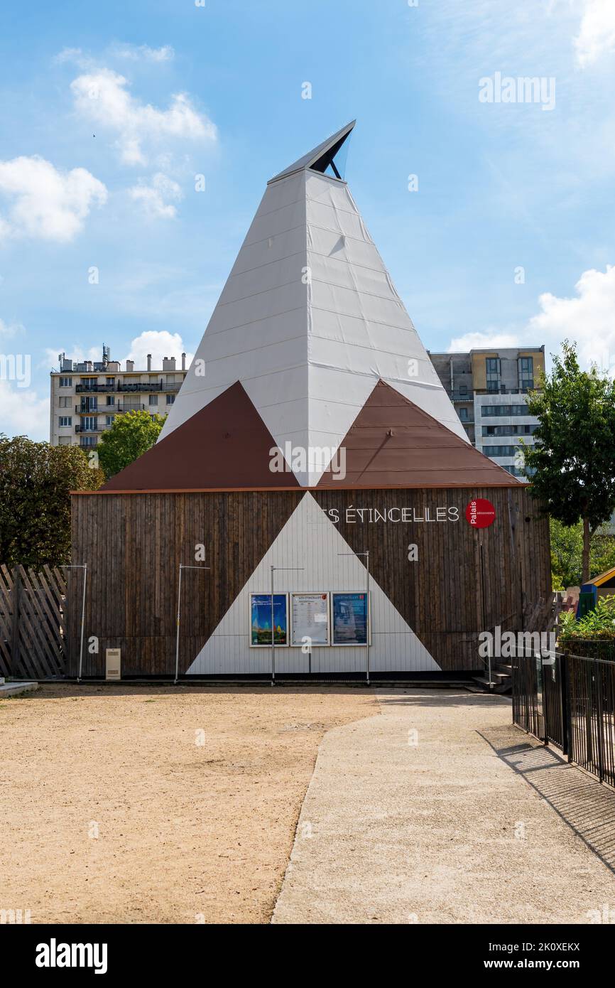 Les Etincelles des Palais de la decouverte in Paris XV, Frankreich Stockfoto