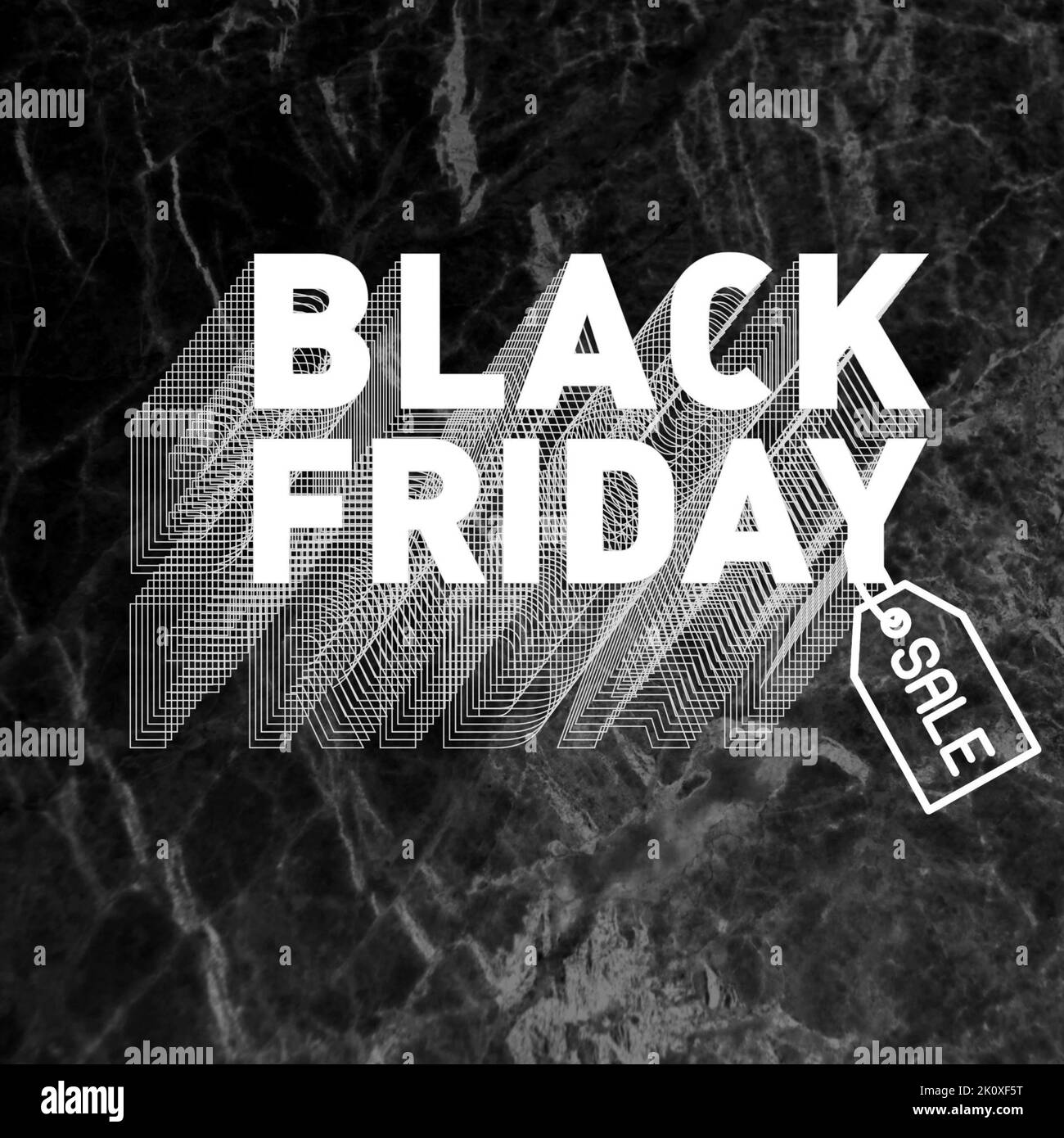 Ein Black Friday Angebot Banner Poster Design Stockfoto