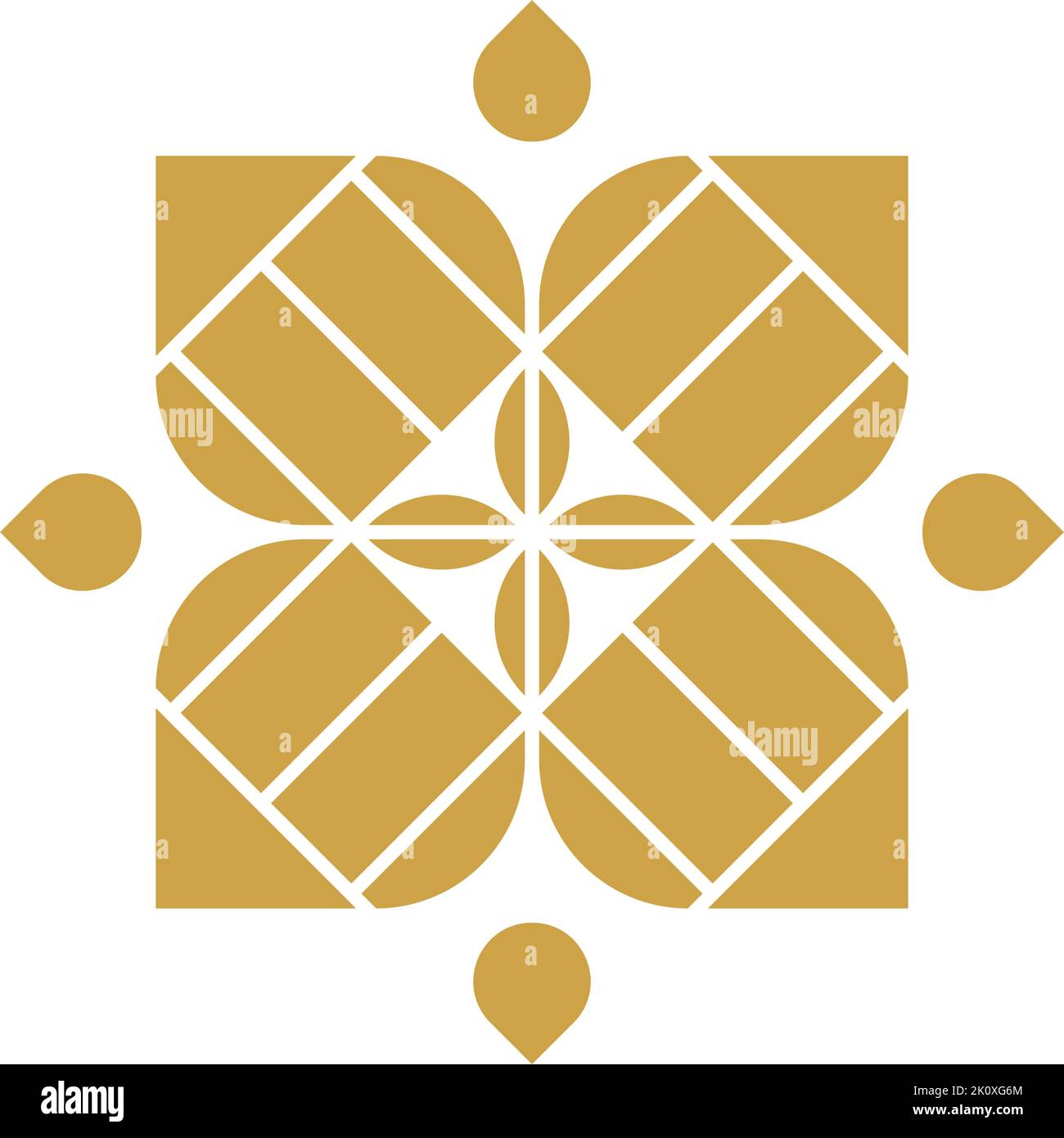 Geometrische Symbole, Heilige mystische Zeichen Illustration Stock Vektor