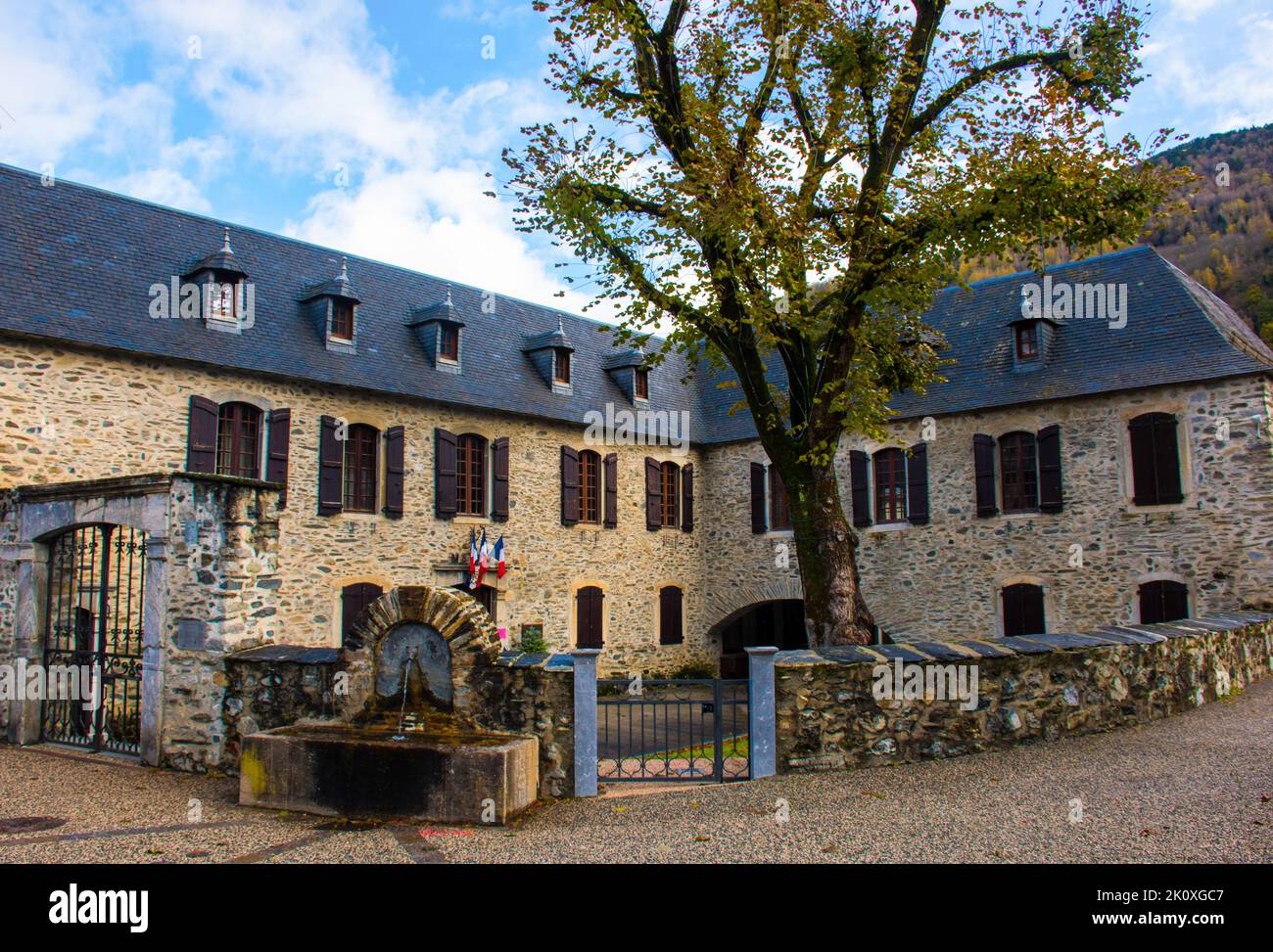 Rathaus von Saint Lary Soulan in Frankreich Stockfoto