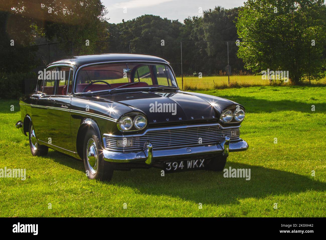 1962 60s Sixties Black HUMBER SUPER SNIPE 2965cc Benziner beim Southport Classic Car and Speed Event in Victoria Park, Großbritannien Stockfoto