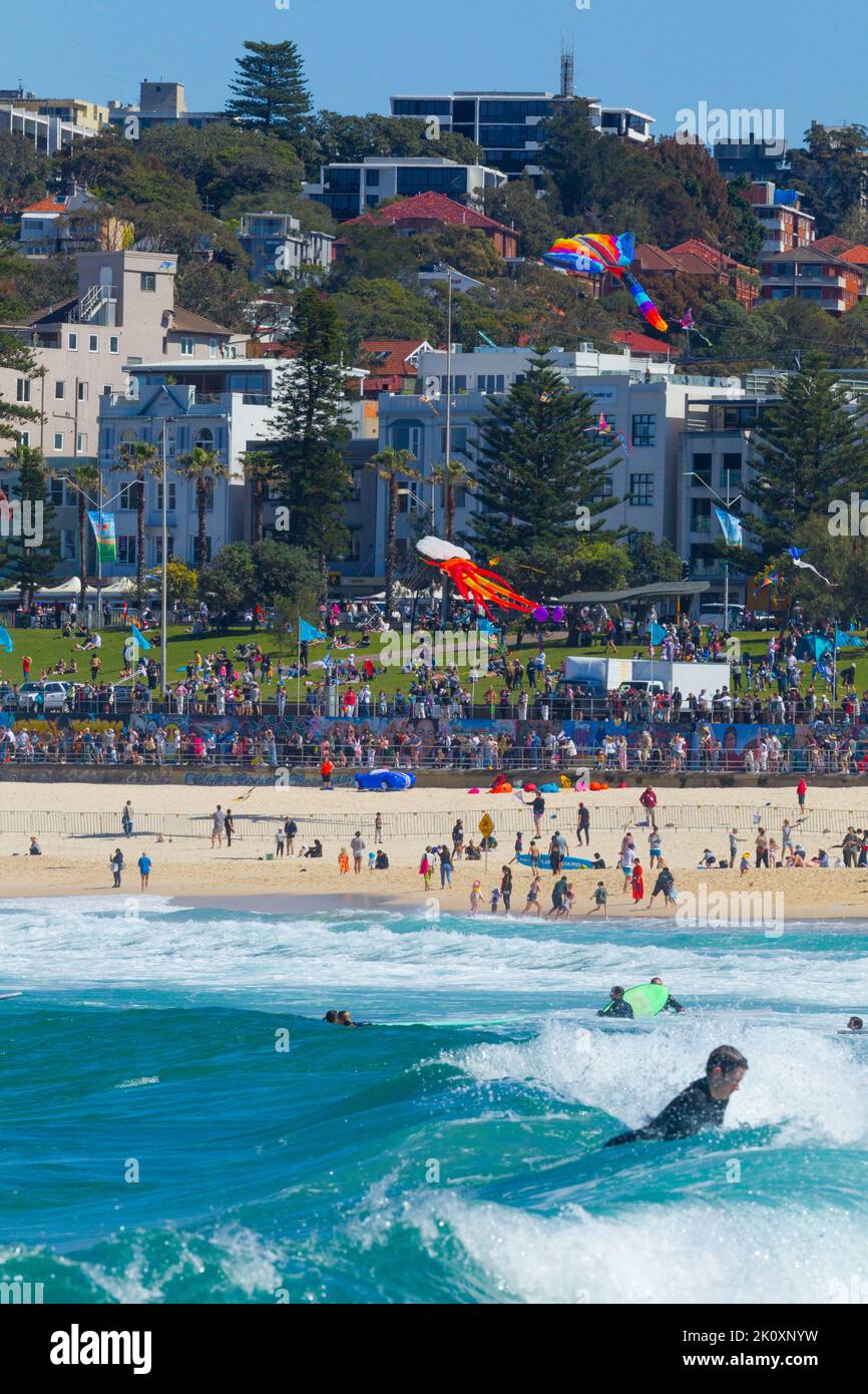 Bondi Beach in Sydney, NSW, Australien. Stockfoto