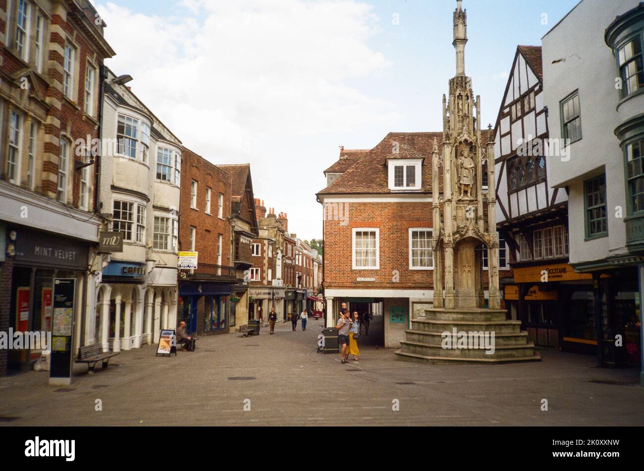 The Buttercross, Winchester, Hampshire, England, Vereinigtes Königreich. Stockfoto