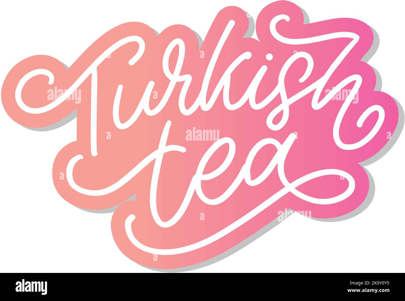 Türkische Traditionen der Teezeremonie. Teezeit. Dekorative Elemente für Ihr Design. Vektor-Illustration mit orientalischen Tasse Stock Vektor