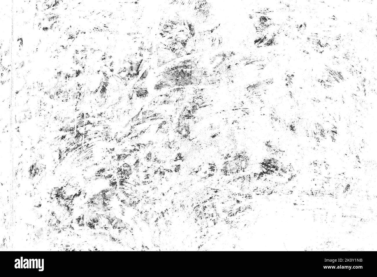 Grunge-Textur. Verzweifelte Wirkung von Schwarz-Weiß-Grungy. Overlay zerkratzt Design Hintergrund. Stockfoto