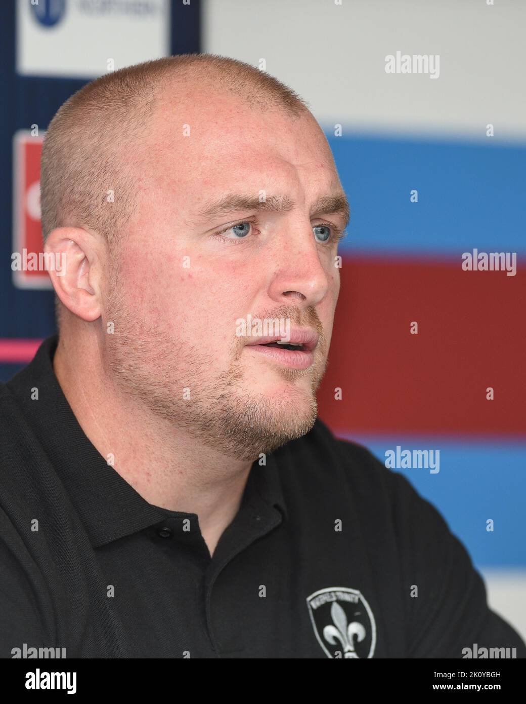 Wakefield, Großbritannien. 14. September 2022. Mark Applegarth neuer Cheftrainer von Wakefield Trinity. Rugby League Betfred Super League, Wakefield Trinity New Coach appointment Press Conferance at Be Well Support Stadium, Wakefield, UK Credit: Dean Williams/Alamy Live News Stockfoto