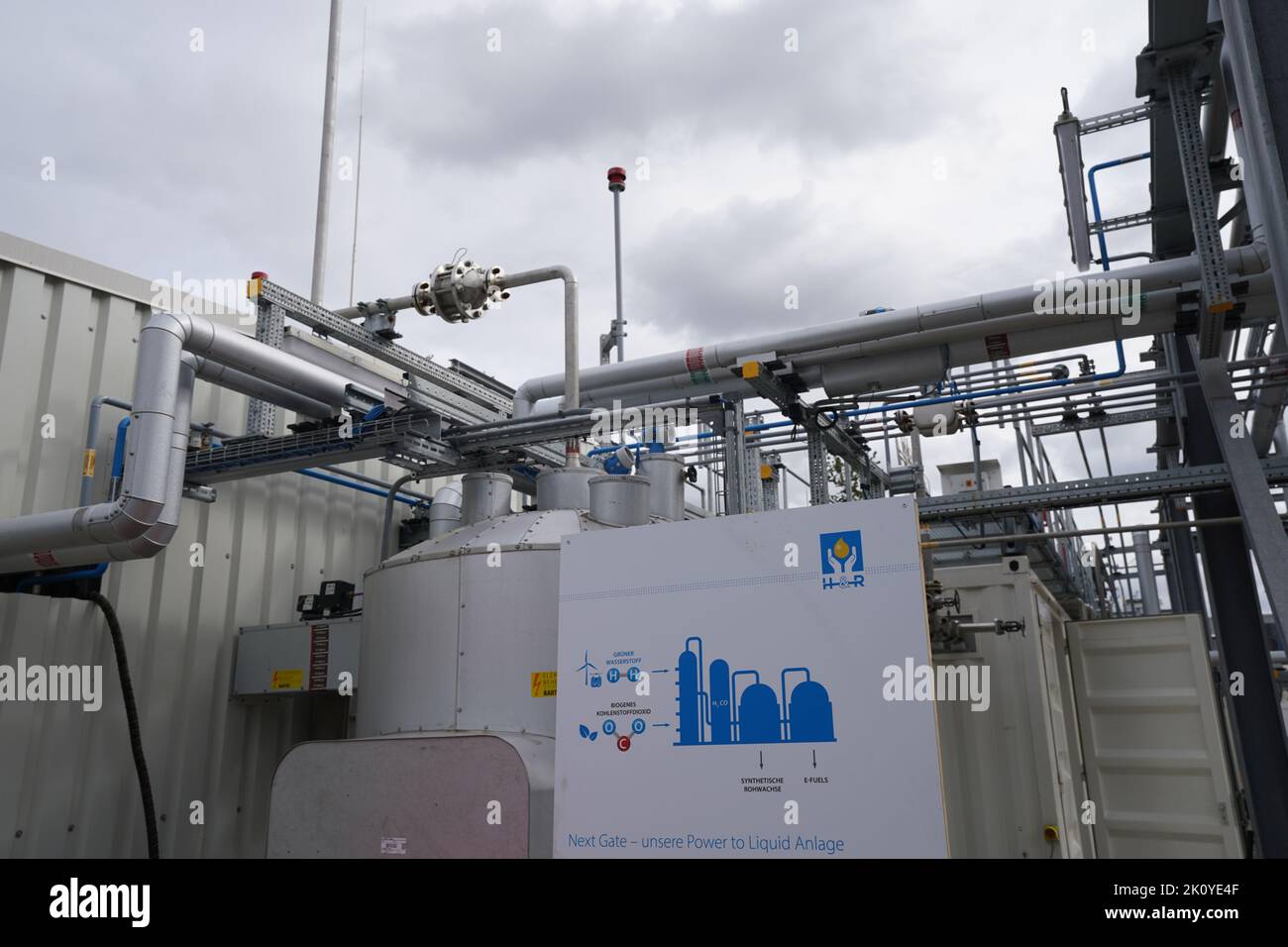 14. September 2022, Hamburg: Blick auf die neue Power-to-Liquid