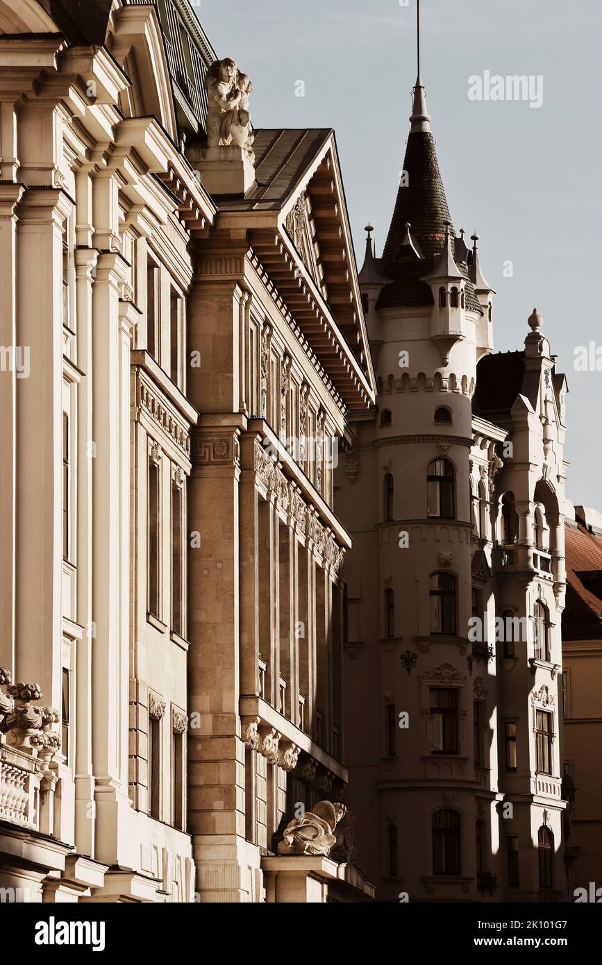 Wien, Architektur in der Innenstadt oder Altstadt von Wien Österreich Stockfoto