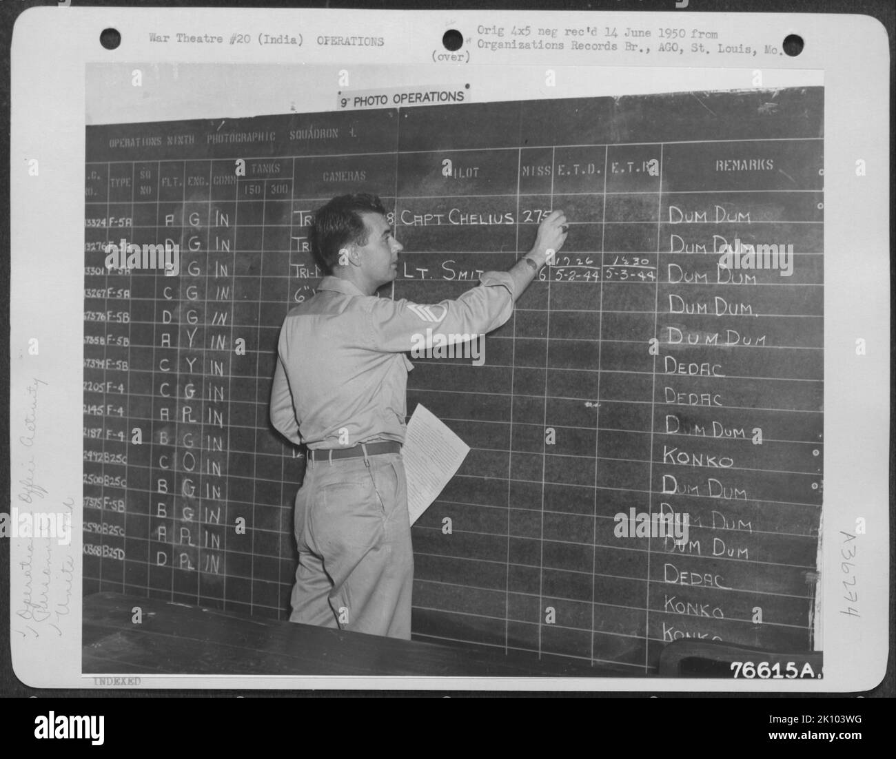 Flugzeuge, Burma, Indien & Operations , Naga Headhunters War Stockfoto