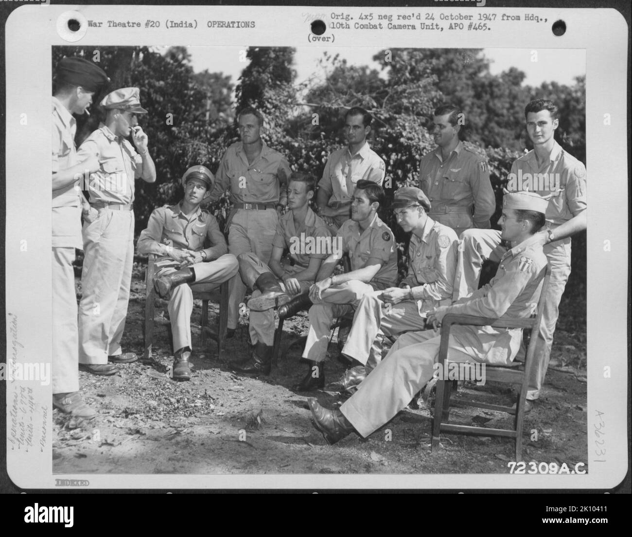 Flugzeuge, Burma, Indien & Operations , Naga Headhunters War Stockfoto