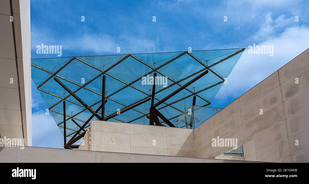 CaixaForum, Kulturzentrum in der ehemaligen Fabrica Casaramona, Barcelona, Spanien Stockfoto