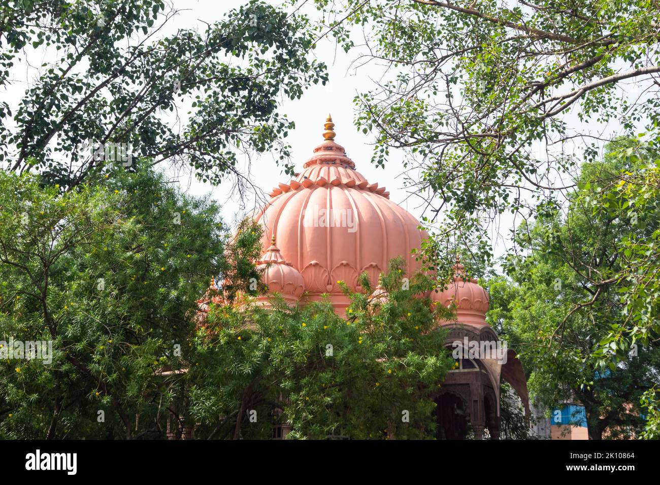 Kuppel von Boliya Sarkar KI Chhatri, Indore, Madhya Pradesh. Auch bekannt als Malhar Rao Chhatri. Indische Architektur. Alte Architektur des indischen Tempels Stockfoto