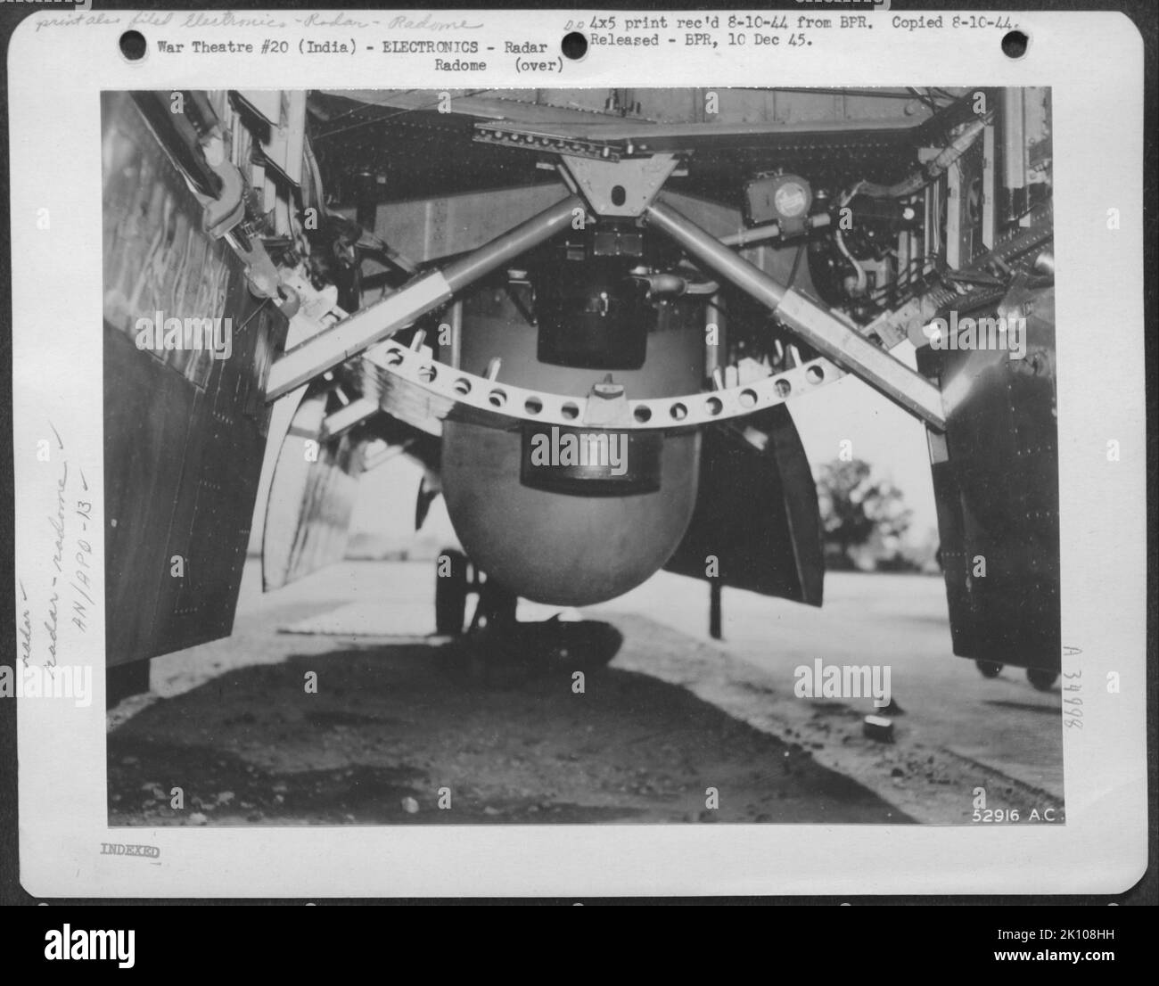 Flugzeuge, Burma, Indien & ELEKTRONIK, RADAR Krieg Stockfoto