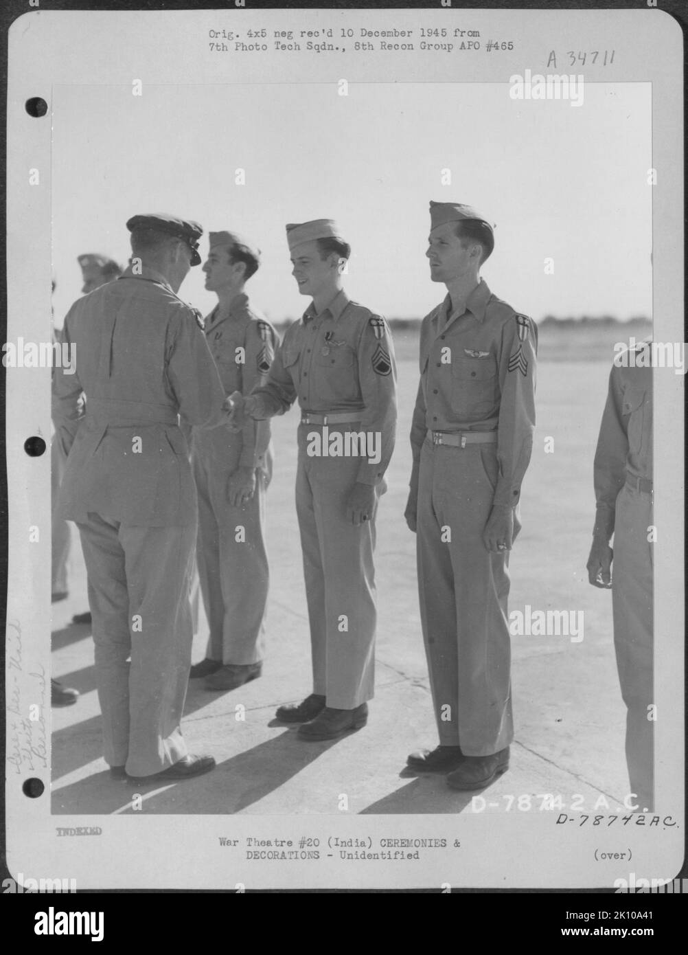 Flugzeuge, Burma, Indien & Zeremonien & Dekorationen, Krieg Stockfoto