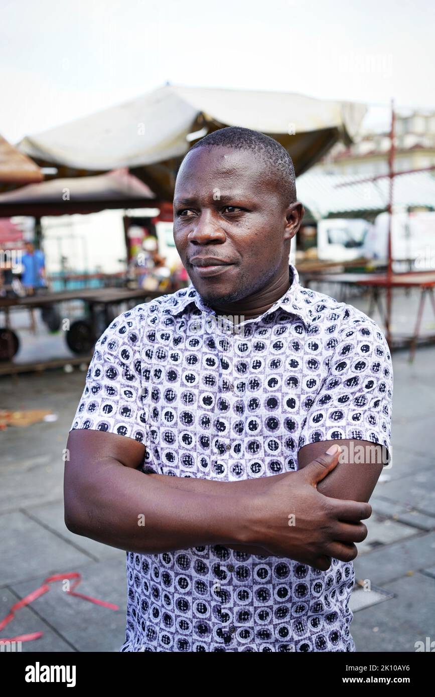 Edward Mukiibi, ein in Uganda geborener Landwirt, Erzieher und Sozialunternehmer, wurde zum Präsidenten von Slow Food ernannt. Turin, Italien - September 2022 Stockfoto