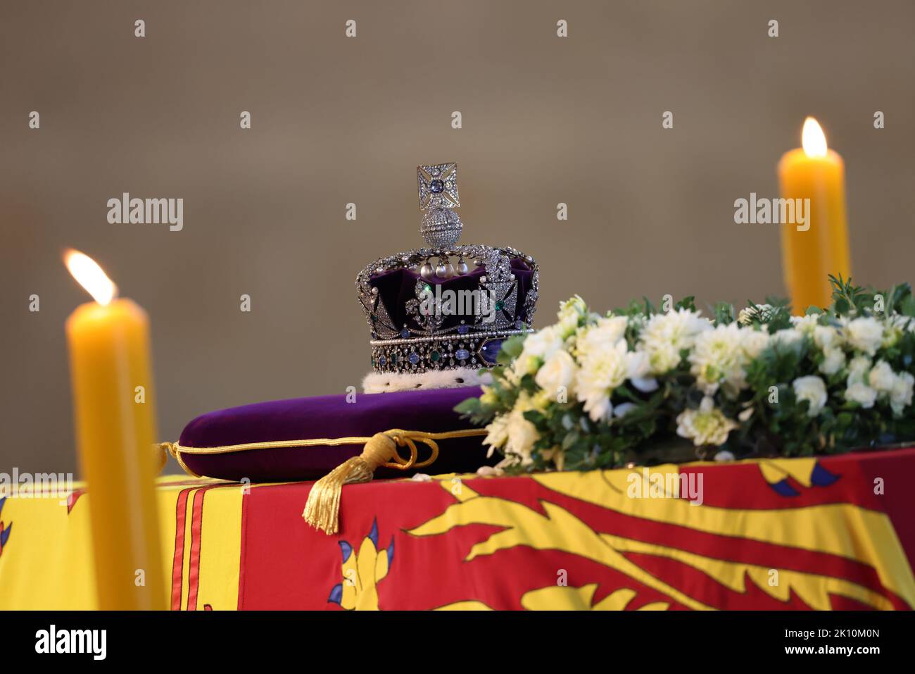 London, Großbritannien. 14.. September 2022. FOTO:JEFF GILBERT Ankunft des Coffins Ihrer Majestät Königin Elizabeth II. Im Palast von Westminster am Mittwoch, 14. September 2022. Kredit: Jeff Gilbert/Alamy Live Nachrichten Stockfoto