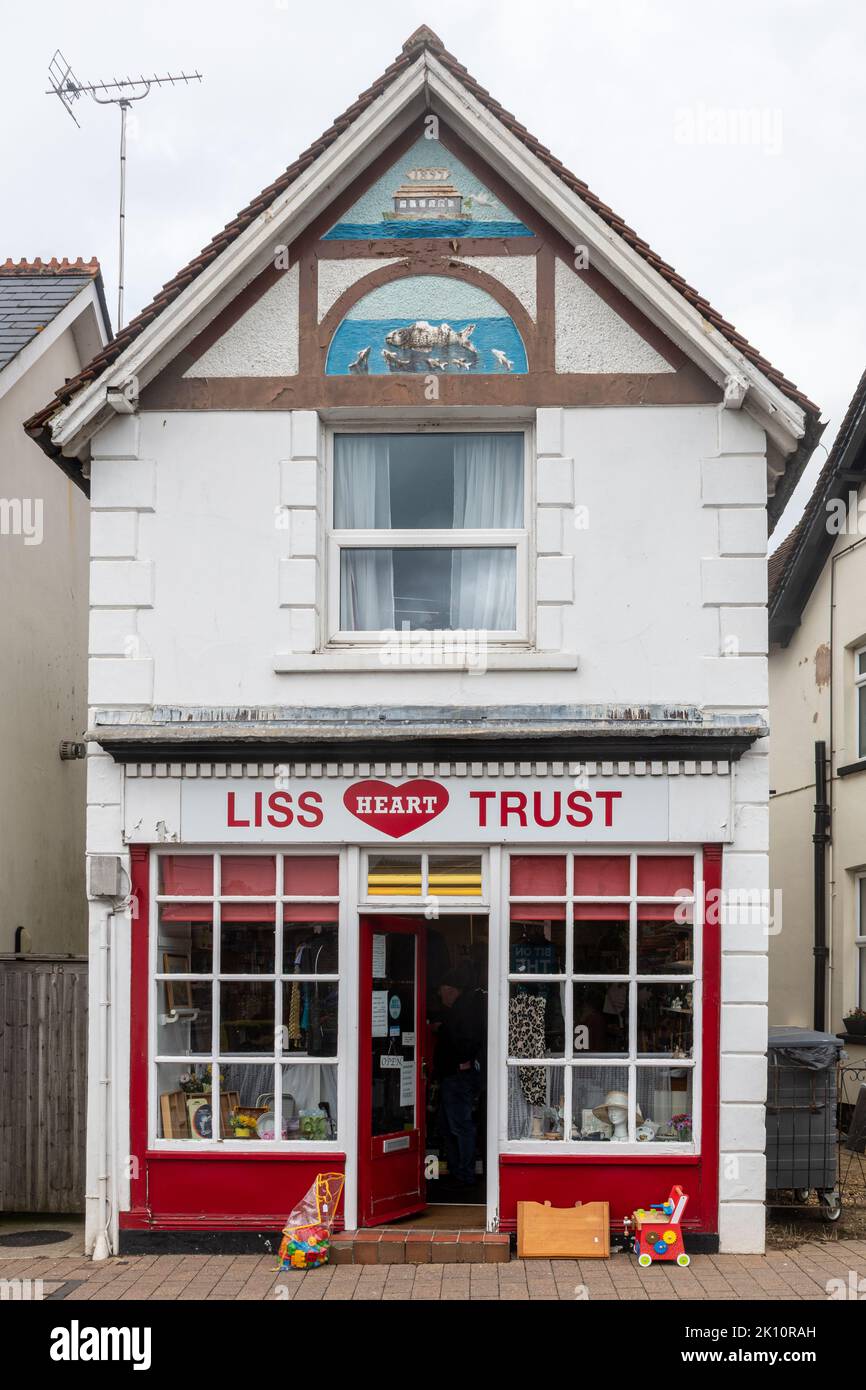 Liss Heart Trust Wohltätigkeitsgeschäft in Liss, Hampshire, England, Großbritannien Stockfoto