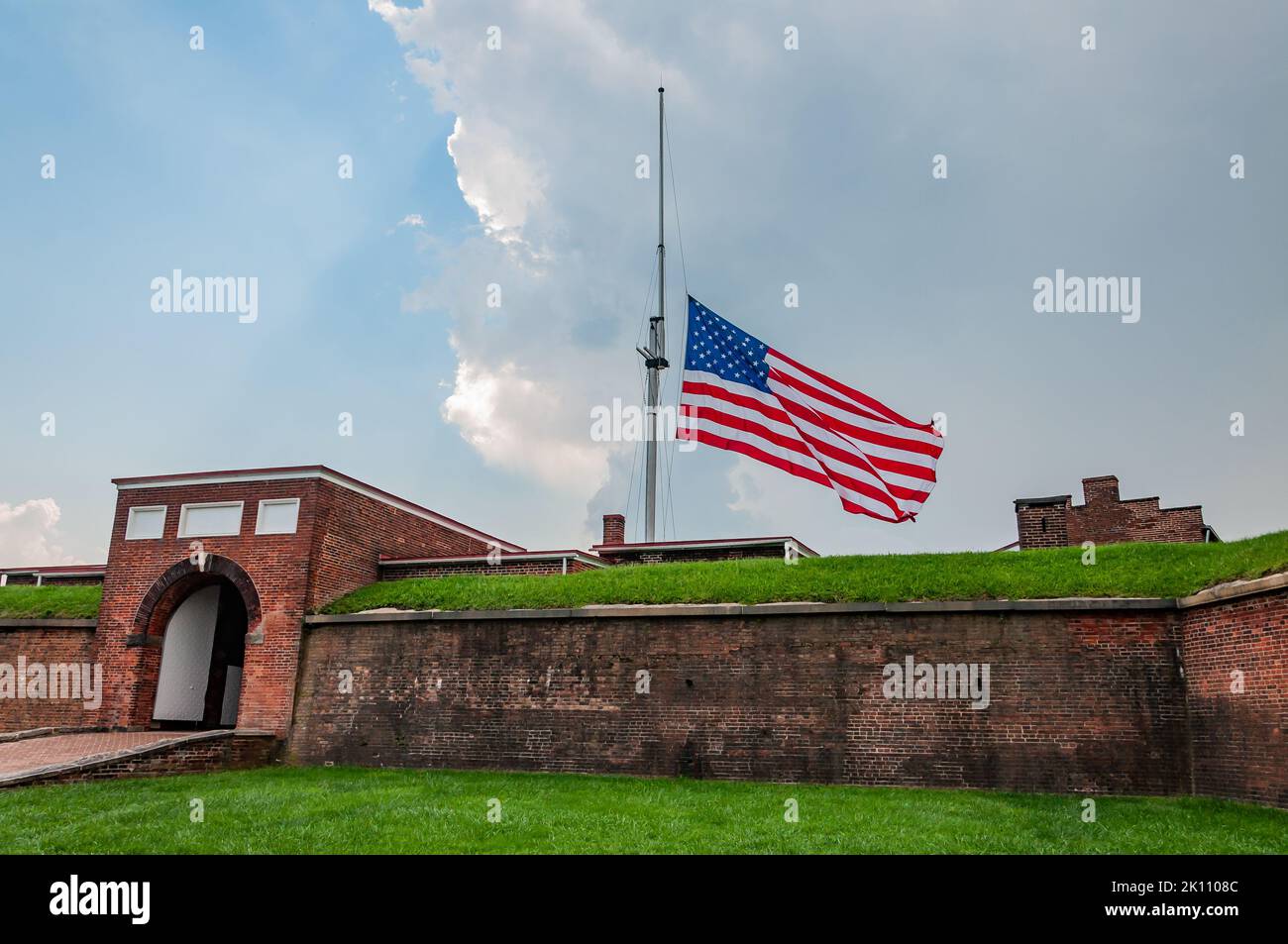 Patriots Day in Fort McHenry, Maryland USA, Baltimore, Maryland Stockfoto