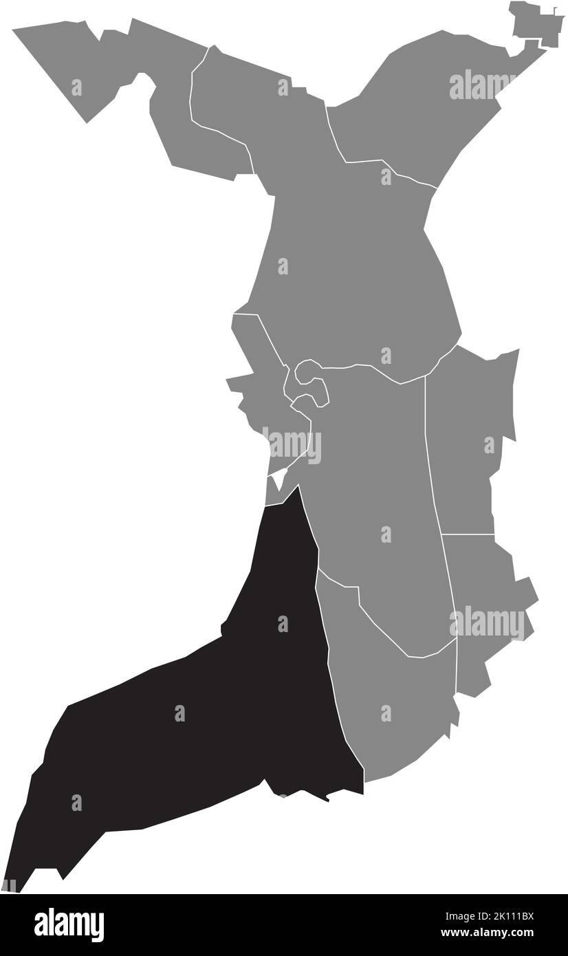Lageplan des FISCHEREIHAFENS, BREMERHAVEN Stock Vektor
