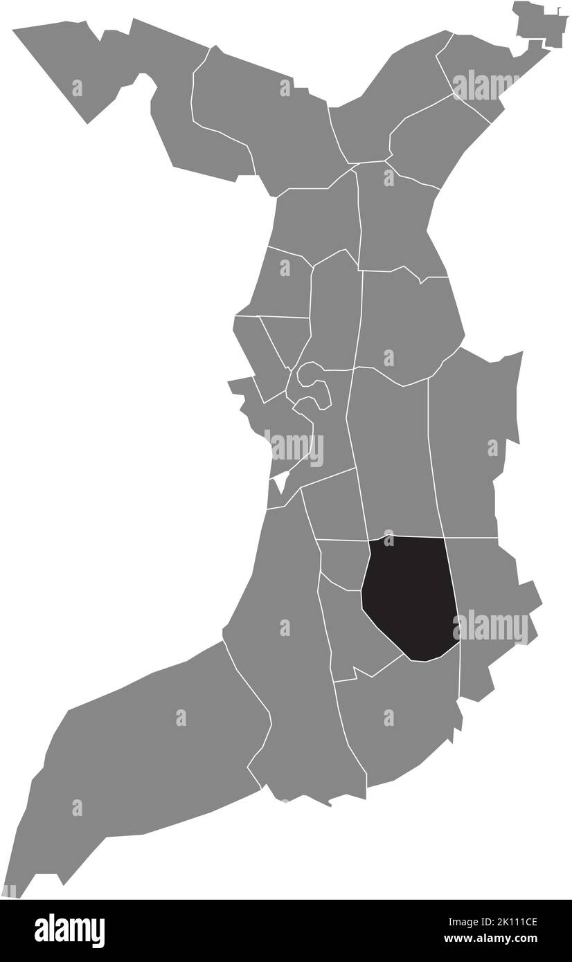 Lageplan des Viertels GRÜNHÖFE, BREMERHAVEN Stock Vektor