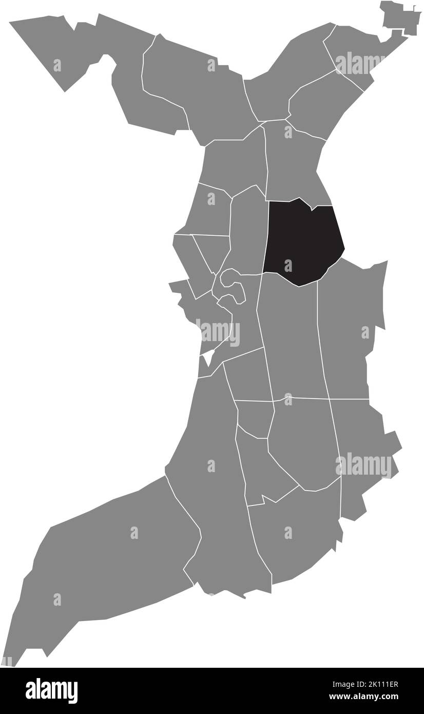 Lageplan des Viertels BUSCHKÄMPEN, BREMERHAVEN Stock Vektor