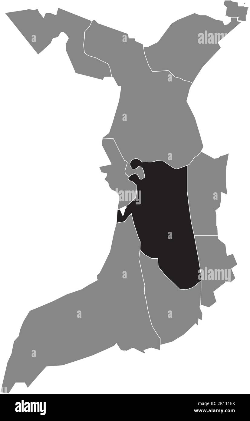 Lageplan des STADTTEILS GEESTEMÜNDE, BREMERHAVEN Stock Vektor