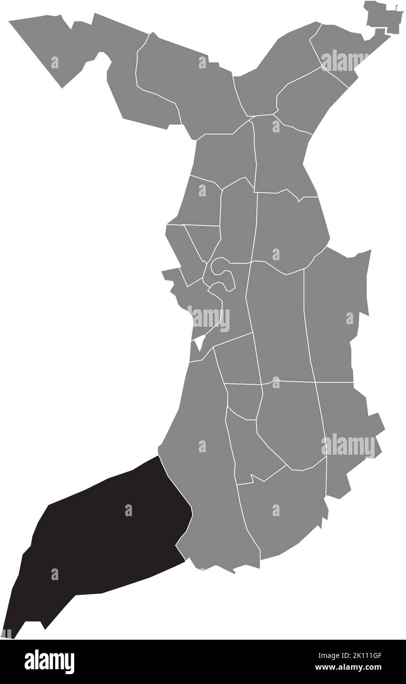 Lageplan des LUNEPLATE QUARTER, BREMERHAVEN Stock Vektor