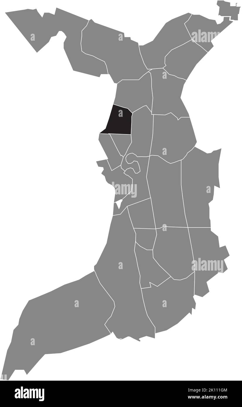 Lageplan des TWISCHKAMP-VIERTELS, BREMERHAVEN Stock Vektor