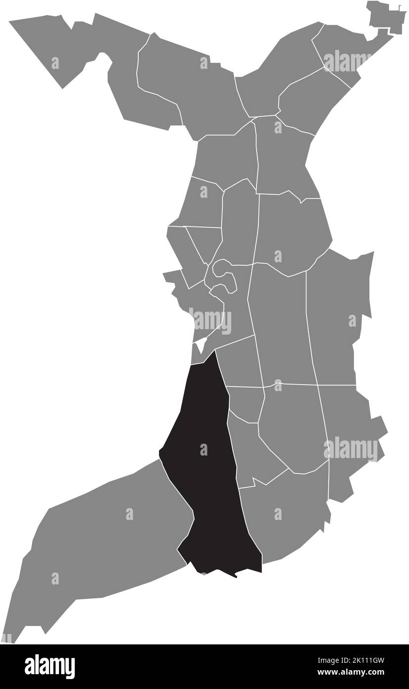 Lageplan des FISCHEREIHAFENS, BREMERHAVEN Stock Vektor