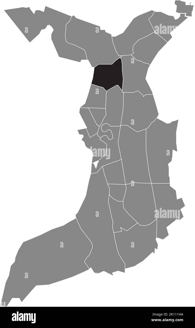 Lageplan des ECKERNFELD-VIERTELS, BREMERHAVEN Stock Vektor