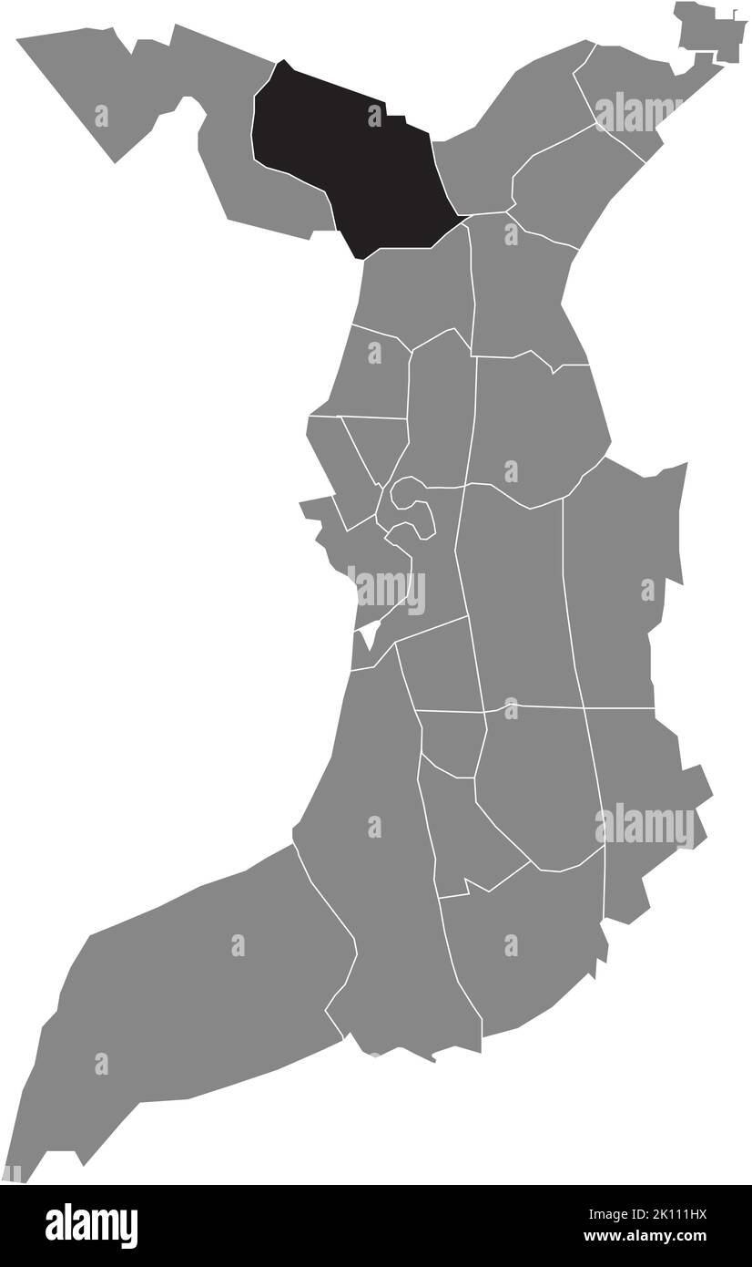 Lageplan des VIERTELS SPECKENBÜTTEL, BREMERHAVEN Stock Vektor