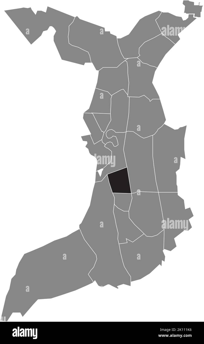 Lageplan des QUARTIERS GEESTENDORF, BREMERHAVEN Stock Vektor