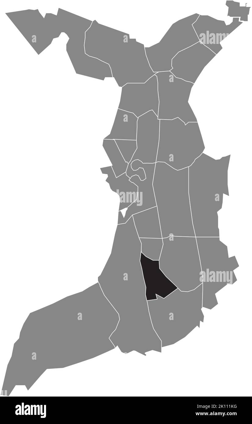 Lageplan des DREIBERGEN-VIERTELS, BREMERHAVEN Stock Vektor