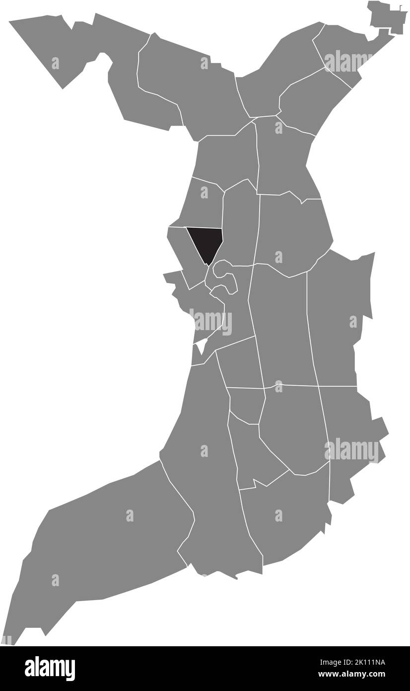Lageplan des GOETHESTRASSENVIERTELS, BREMERHAVEN Stock Vektor