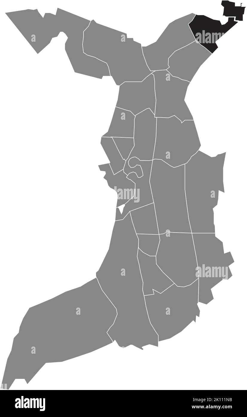 Lageplan des FEHRMOOR-VIERTELS, BREMERHAVEN Stock Vektor