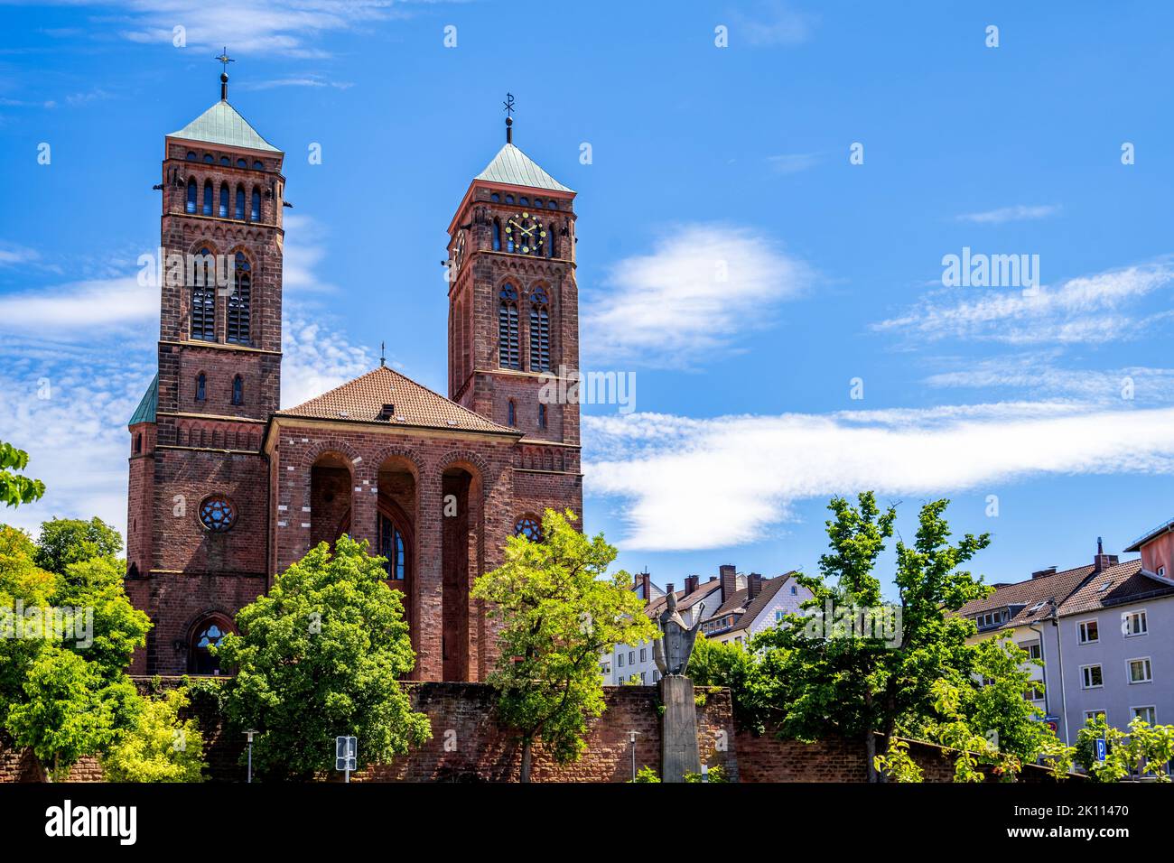 St.-Pirmin-Kirche, Pirmasens, Deutschland Stockfoto