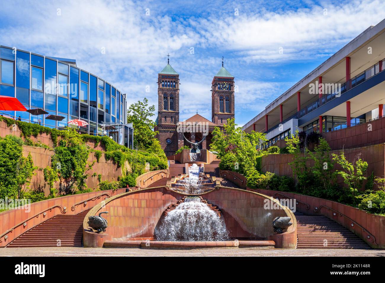 St.-Pirmin-Kirche, Pirmasens, Deutschland Stockfoto