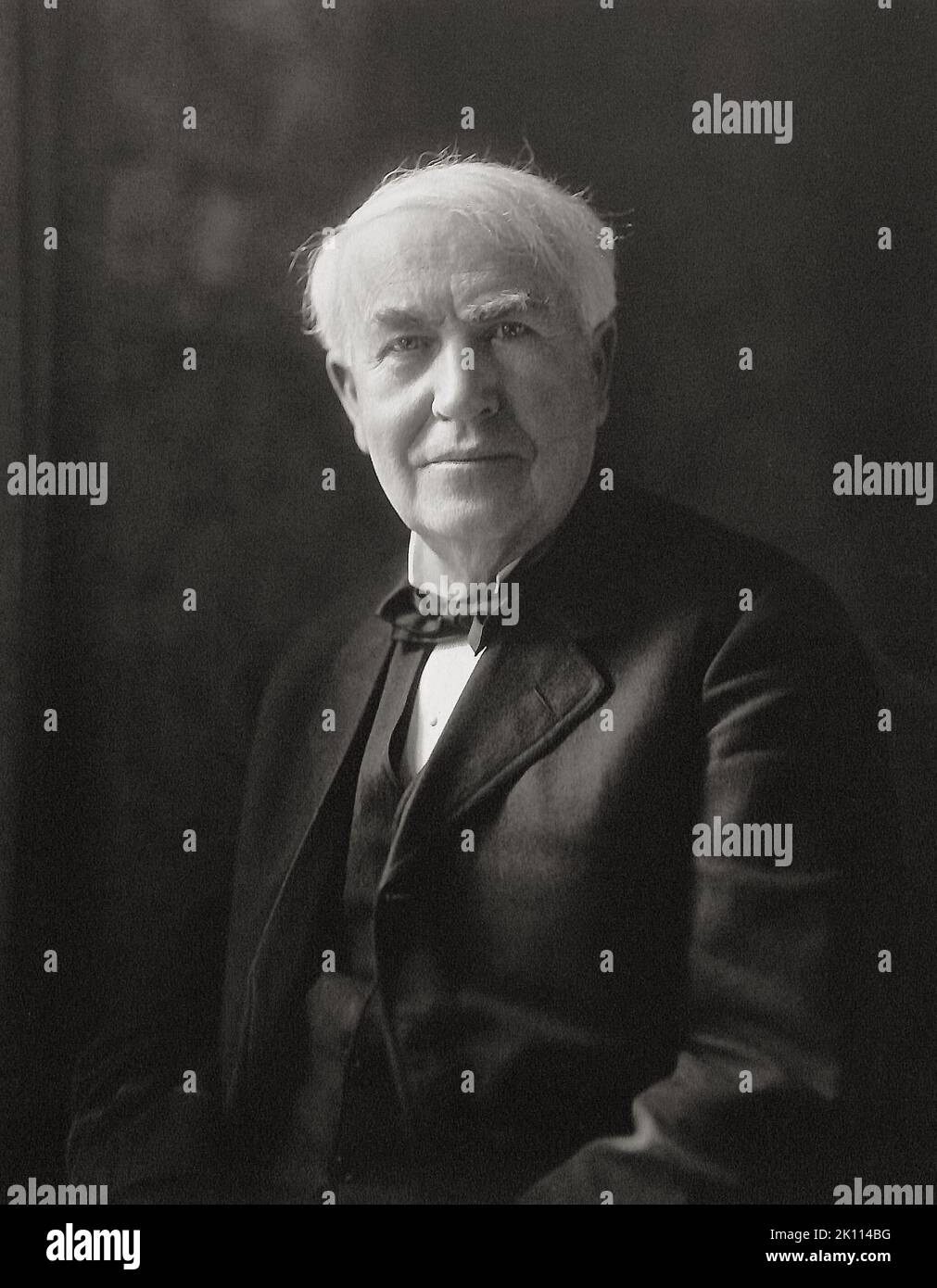 Porträt von Thomas Edison. Foto von Walter Scott Shinn New York Mai 13 1919 Stockfoto