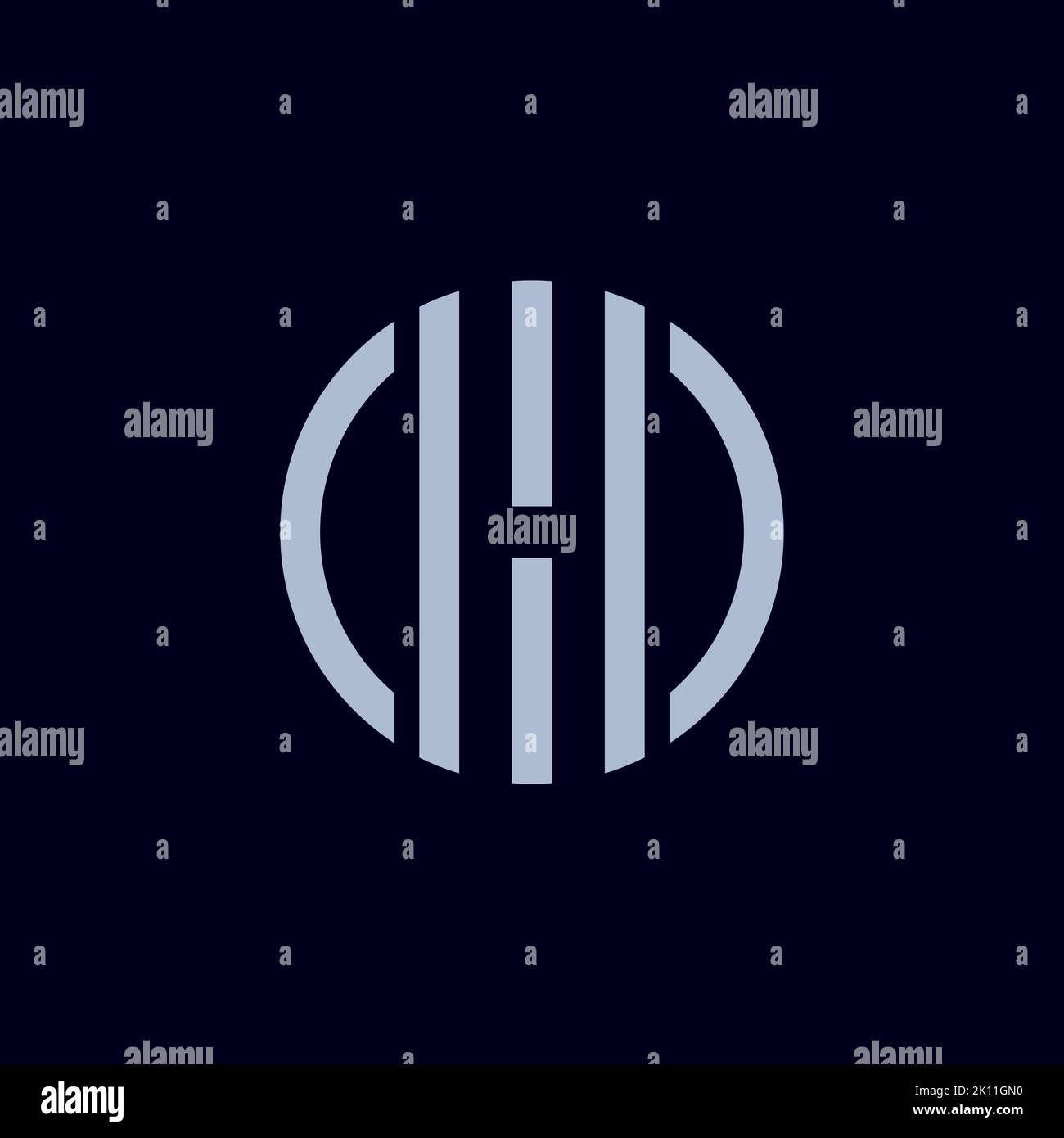 Vektor-Vorlage für Design mit Buchstabe h Logo. Kreativer Buchstabe H Inspiration Stock Vektor