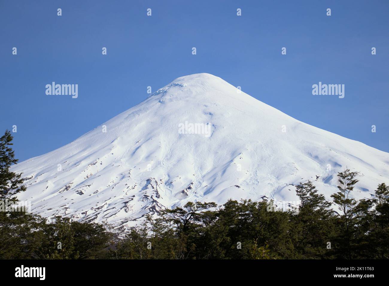Vulkan Osorno Stockfoto
