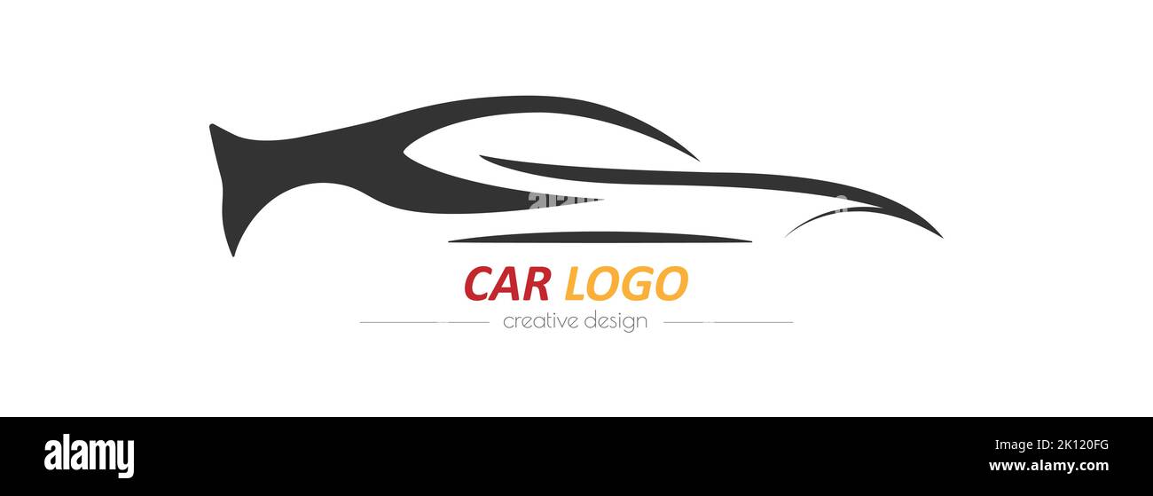 Autostyle. Abstraktes Sport-Konzeptfahrzeug, Vorlage für Logo, Emblem, Aufkleber und digitales Design. Flacher Style Stock Vektor
