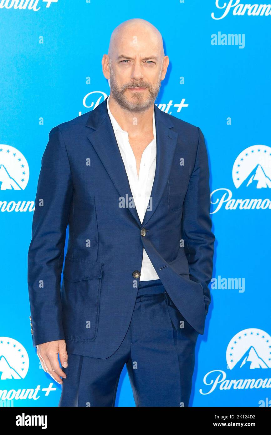 Rom, Italien. 14. September 2022. Filippo Nigro besucht den Paramount PLUS Kanal blu carpet in den Cinecittà Studios. (Foto: Mario Cartelli/SOPA Images/Sipa USA) Quelle: SIPA USA/Alamy Live News Stockfoto