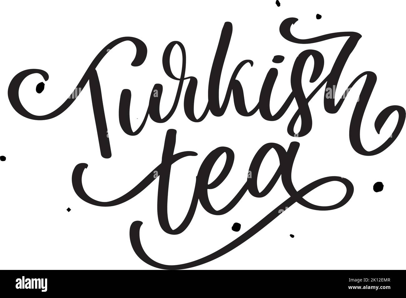 Türkische Traditionen der Teezeremonie. Teezeit. Dekorative Elemente für Ihr Design. Vektor-Illustration mit orientalischen Tasse Stock Vektor