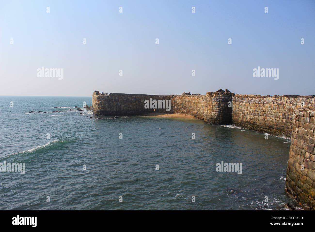 Queens Beach Am Fort Sindhudurg, Malvan, Maharashtra, Indien Stockfoto