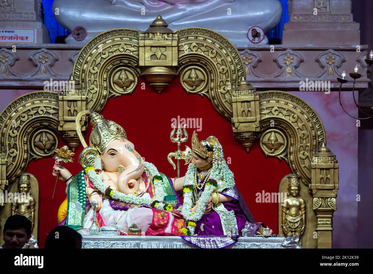 Ganpati Von Akhil Mandai Mandal, Mandai, Pune, Maharashtra, Indien Stockfoto