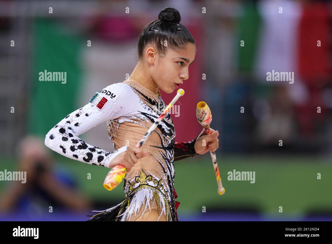 Raffaeli Sofia (ITA) - Clubs während der Rhythmischen Gymnastik Weltmeisterschaft 2022 day2, Gymnastik in Sofia, Bulgarien, September 15 2022 Stockfoto